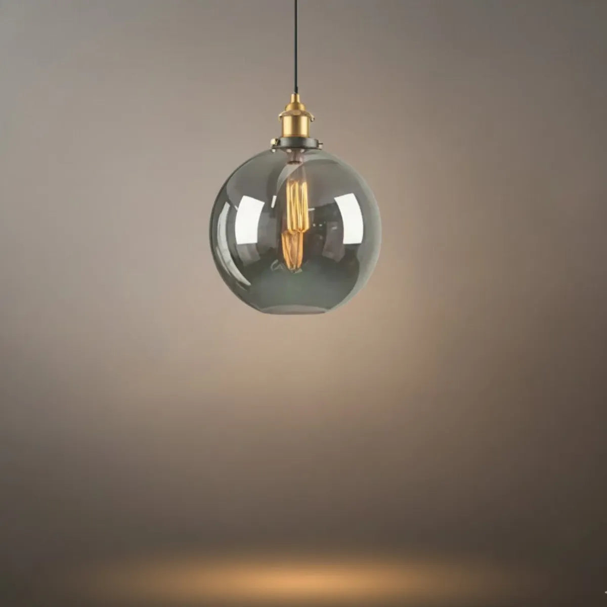 Irondale Industrial Glass Pendant Light